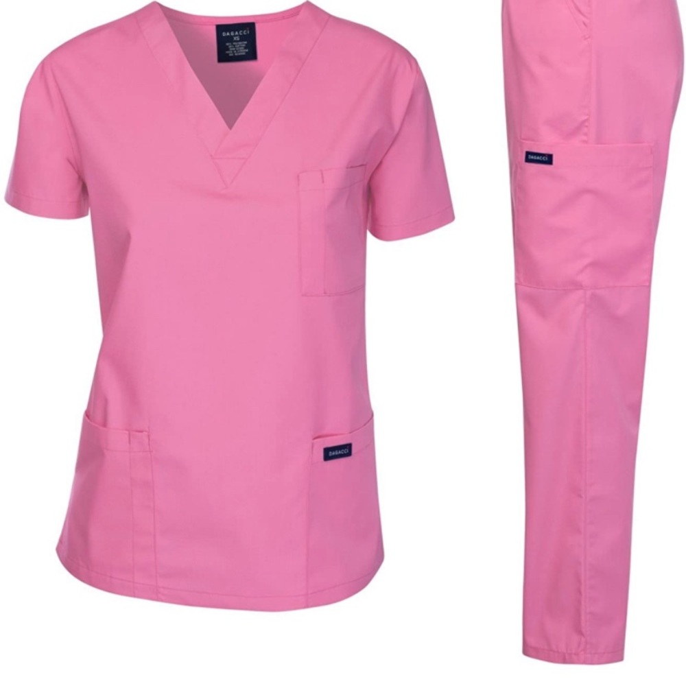Pink scrubs